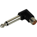 RCA Type Phone Jack to Standard Phone Plug RA