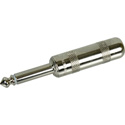 Switchcraft 184L 1/4 Inch Mono 2 Conductor Cable Mount Silent Plug Solder Lugs with Large Handle 0.451 Inch Cable Hole