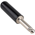 Switchcraft 240 and 250 1/4 Inch 2-Conductor TS Plugs with Black Plastic Handles