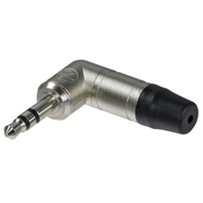 Neutrik NTP3RC 3.5mm Stereo Right Angle Mini Plug Nickel/Nickel