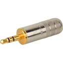 Switchcraft 35HDNAUS 3.5mm Stereo Plug w/Nickel Handle & Gold Finger