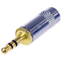 Rean NYS231G 3.5mm Plug - 3-Pole - Metal Handle - Gold Plated Contacts