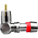 ICM Right Angle BNC RCA and RF Compression Connectors with Positive Stop Design