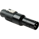 4 Pole Speaker Plug to 3 Pin Male XLR Adapter