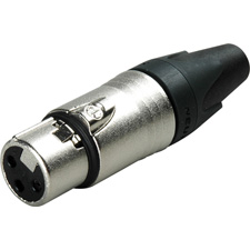 Neutrik NC3FXX 3-Pin Female XLR Cable Connector Nickel/Silver