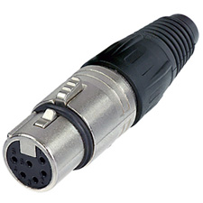 Neutrik X Series 6-Pin Cable End Connectors
