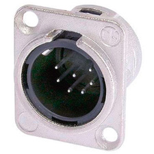 Neutrik NC7MD-L-1 D-size Metal Body 7-Pole Male XLR Panel Mount