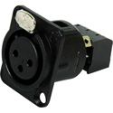 Female Chasis Mount XLR to Snap Terminal