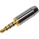 3.5mm TRRS 4 Conductor Low Profile All Metal Audio & Video Connector