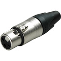 Neutrik NC3FXX 3-Pin Female XLR Cable Connector Nickel/Silver