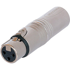 Neutrik NA3F5M XLR 3 Pole Female to XLR 5 Pole Male for Lighting (DMX) Applications


