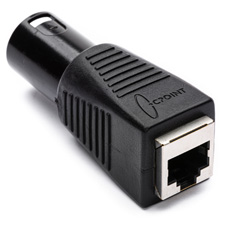 TecNec DMX-5XM-CAT5 5-pin XLR Male to RJ45 Adapter