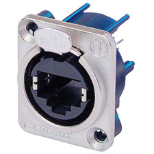 Neutrik NE8FDV EtherCon Vertical PCB Panel Mount Jack D Shape