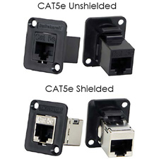 Switchcraft EHRJ45P5ES RJ45 Cat5 Feedthru Panel Mount Connector