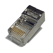 8 Cond. Plug For Cat5 Cable Shielded
