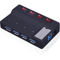 4 Port USB 3.0 Hub With Power Switch On Each Port