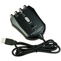 Audio Genie II 2 In - 2 Out USB Audio Interface With RCA Connectors