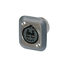 Neutrik NO2-4FDW-R OpticalCon 1 LC-Duplex Chassis Barrel - Ruthenium