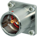 Lemo EDW.3K.93C.TLC SMPTE Fiber HDTV Fixed Jack with Square Flange