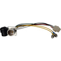 Hybrid Fiber Lemo EDW to Duplex Fiber & 6-Pin AMP Power Internal Distribution Cables