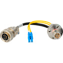 Hybrid Fiber Lemo FXW to Duplex Fiber & 5-Pin AMP Power Internal Distribution Cables