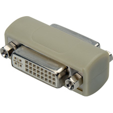 DVI 29-Pin Female to Female Chassis Mount Barrel Adapter for Standard DB-15 Cutout