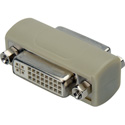 DVI 29-Pin Female to Female Chassis Mount Barrel Adapter for Standard DB-15 Cutout