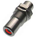 RCA to RCA Feedthru Jack Red Insert