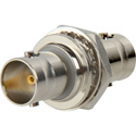Isolated 75 Ohm BNC Chassis Mount Feedthrough Female-Female Connectors