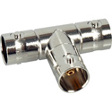75 Ohm BNC Female T Video Adapter