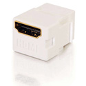 Snap-In HDMI F/F Keystone Insert Module - White