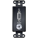 Liberty PCD-5100-P-B Decor-Style Insert 15 Pin VGA F/F and 3.5mm Pass Thru