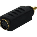 S-Video Female to RCA Male In-Line Adapter Color