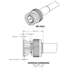 ADC BNC-13 75 Ohm BNC Plug Connector