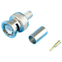 Male BNC 3-Piece Crimp Type Connector for Belden 8281