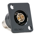 TecNec RE-BFBL Plastic Recessed Panel Mount BNC Feedthru Connectors 75Ohm D Series