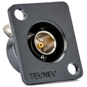 TecNec RE-BFCM Plastic Recessed Panel Mount BNC Female to Solder Point Connectors 75Ohm D Series
