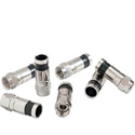 Paladin 9612 RG6 Quad Compression Cable TV F Connectors - 20 pack