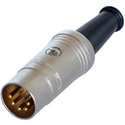 Rean NYS322G Plug - DIN 5 pin male - 180 nickel/gold