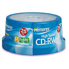 Memorex 700 MB 12X High Speed CD-RW 25-Pack Spindle