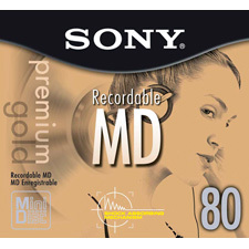 SONY Mini Disc 80 Minute Gold EACH