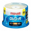Maxell 16x Write-Once DVD-R Spindle 50 Disc Spindle