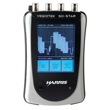 Harris Videotek SD-STAR Handheld Battery Powered Test Monitor for SD-SDI and Composite