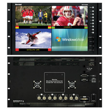 Marshall QV-171X-HDSDI 17 Inch Native HD Resolution LCD Rack Mount Monitor