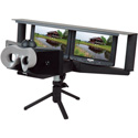 Delvcam DELV-3DMS Dual 8 Inch LCD Monitor with Attached Stereo Aids SA200HHA 3D Stereoscopic Viewer
