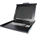 Startech RACKCONS1701 1U 17 Inch Folding Rackmount LCD Console (USB/PS2)