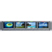 Panorama RM-2443W-2C 2RU Quad 4.3in Analog TFT/LCD Widescreen Monitor