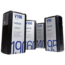 Bebob V190 Lithium Ion V-Mount Battery with D-Tap 14.8v / 13 Ah / 190W