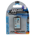 Ansmann 9-volt NiMH 250mAh Rechargeable Battery