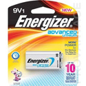 Energizer Advanced Lithium 9V 1-Pack General Purpose Battery